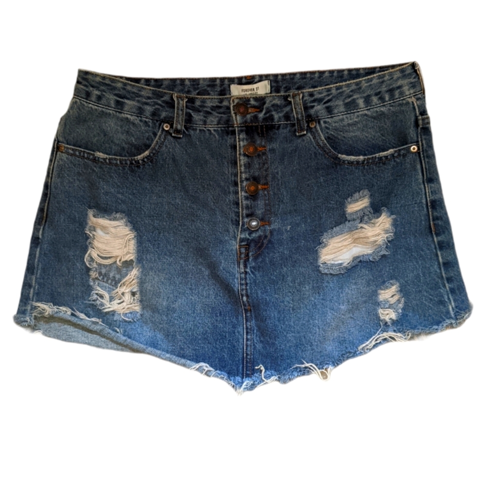 Forever 21 Distressed Denim Mini